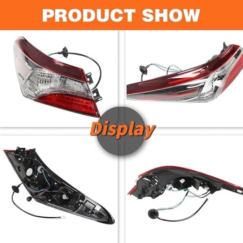 Outer Tail Light Driver Side Compatible with Camry LE SE 2021 2022 Halogen Left