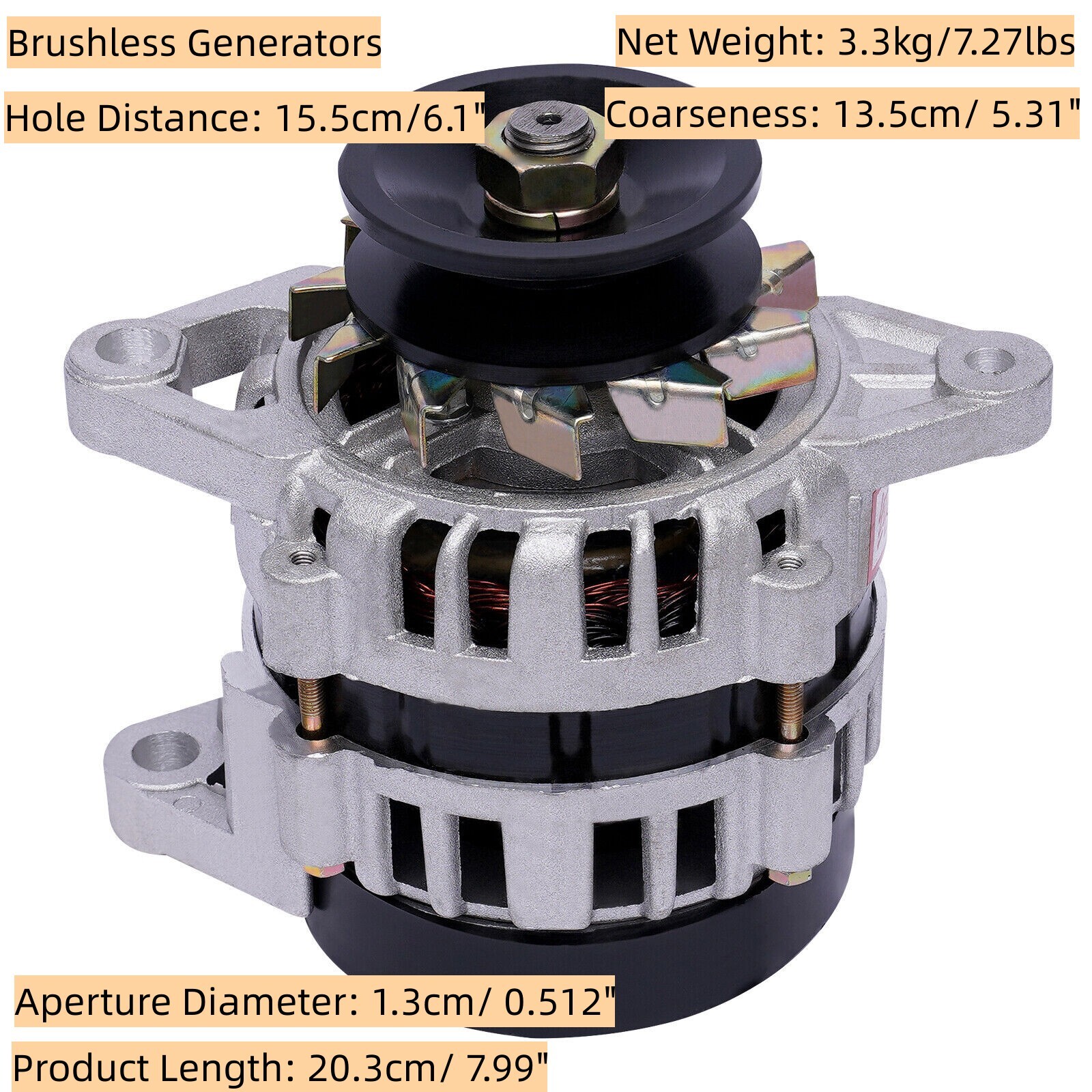 2000W Permanent Magnet Synchronous Generator Low RPM 24V Alternator Agriculture
