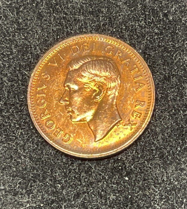 1948 Canada One Small Cent Coin Excellent MS Condition
