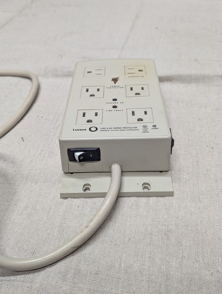 Lucent 145D 6-AC Surge Protector Transient Voltage Surge Suppressor