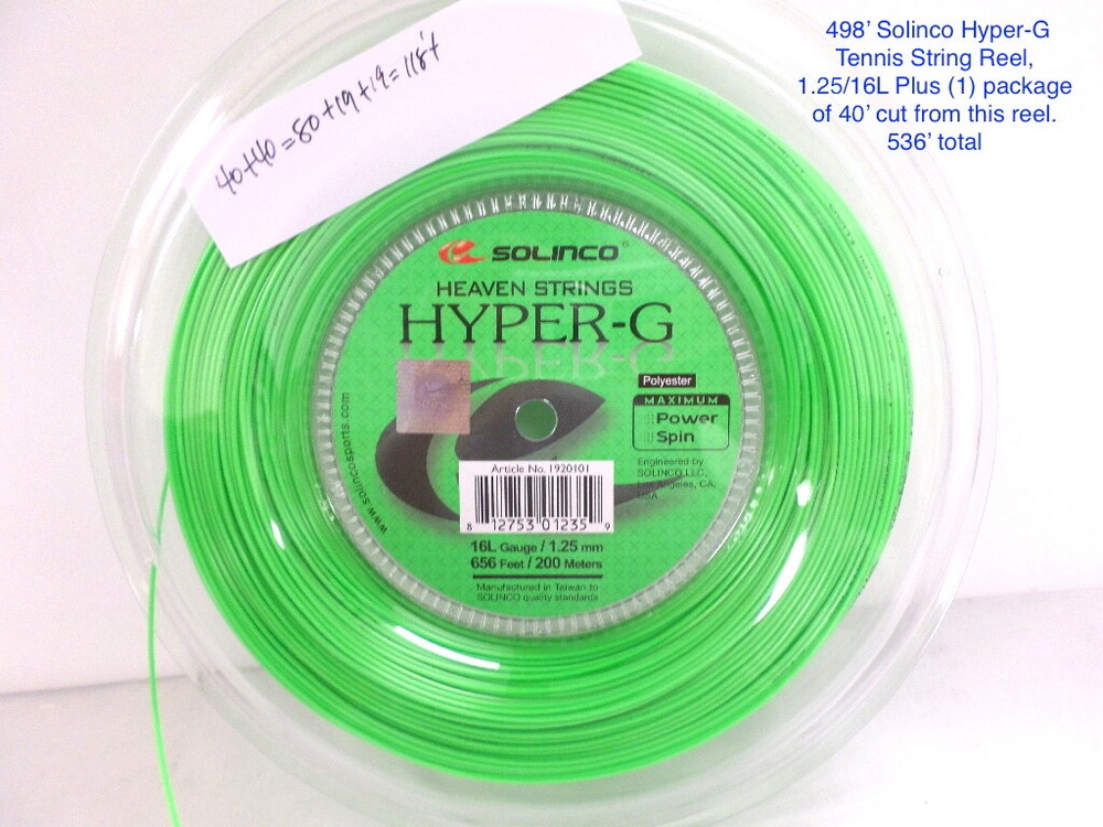 Polyester Tennis String-PARTIAL Reel(s) or LOTs - Choose length.model