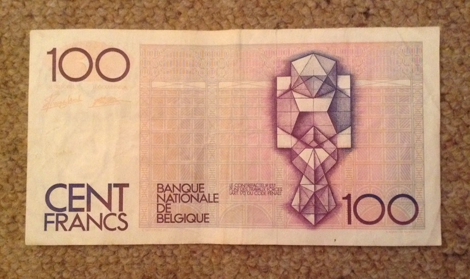 Belgium Banknote. 100 Francs. Dated 1978-81