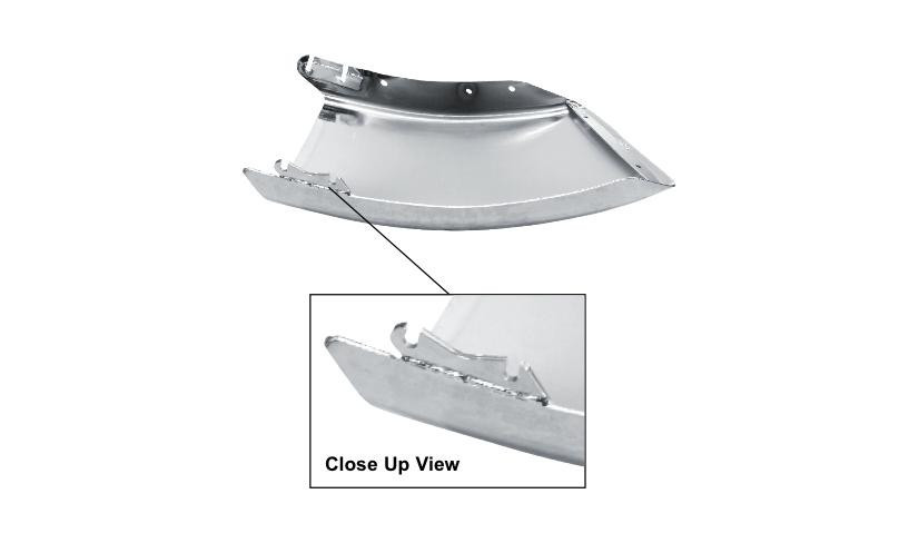 Chrome Freightliner M2 (112) Bumper End - Driver Side