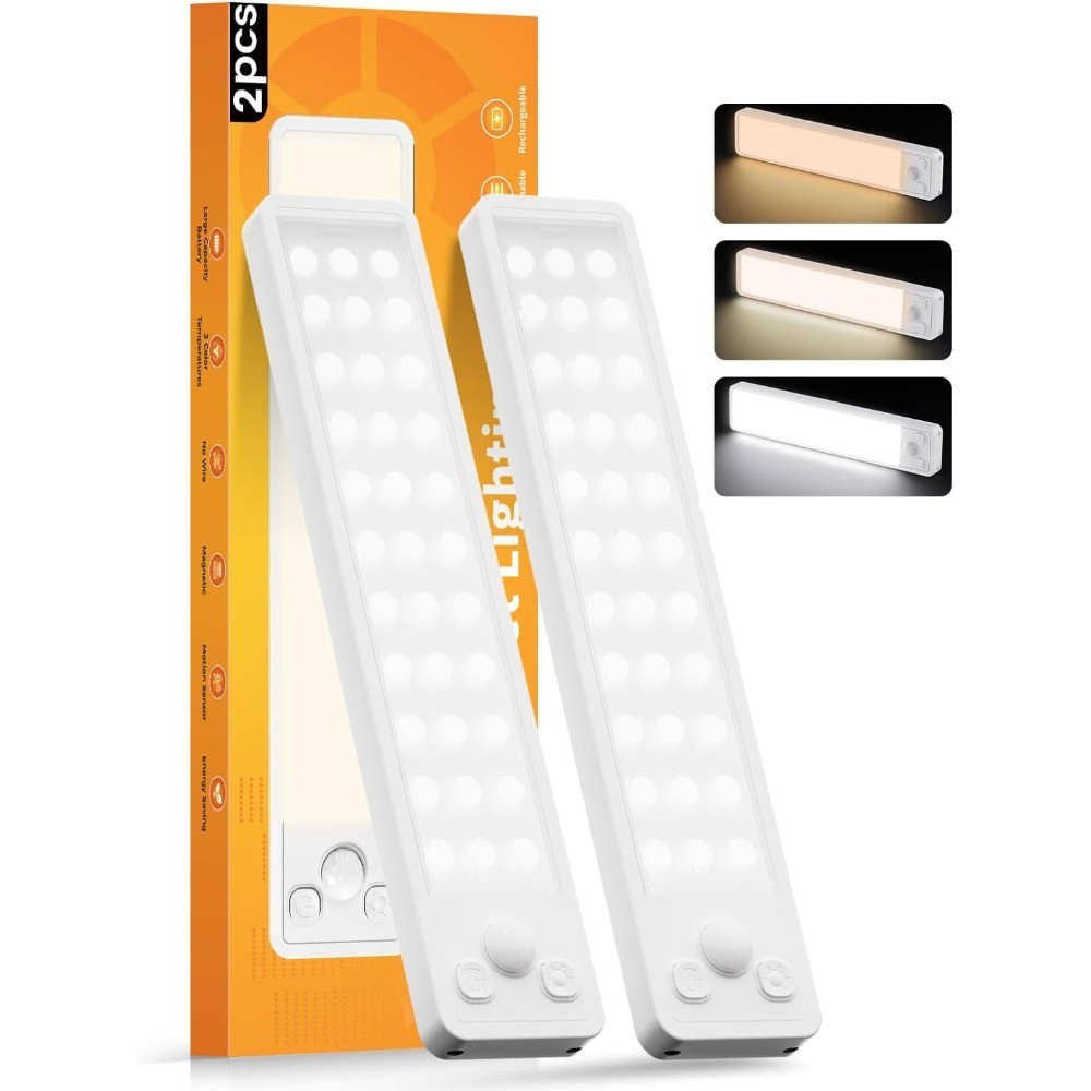 Under Cabinet Lighting Rechargeable Dimmable LED Lights Motion Sensor Wireless