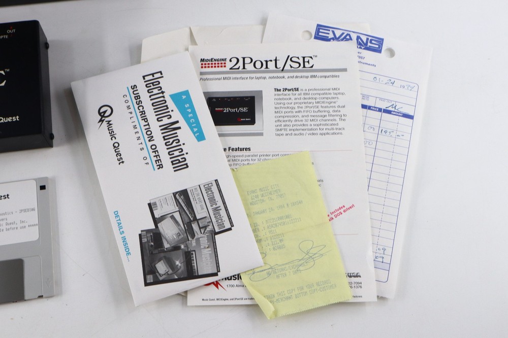 OPCODE interface MIDIEngine 2Port/SE for Windows 95 & 3.1 Music Quest 1993