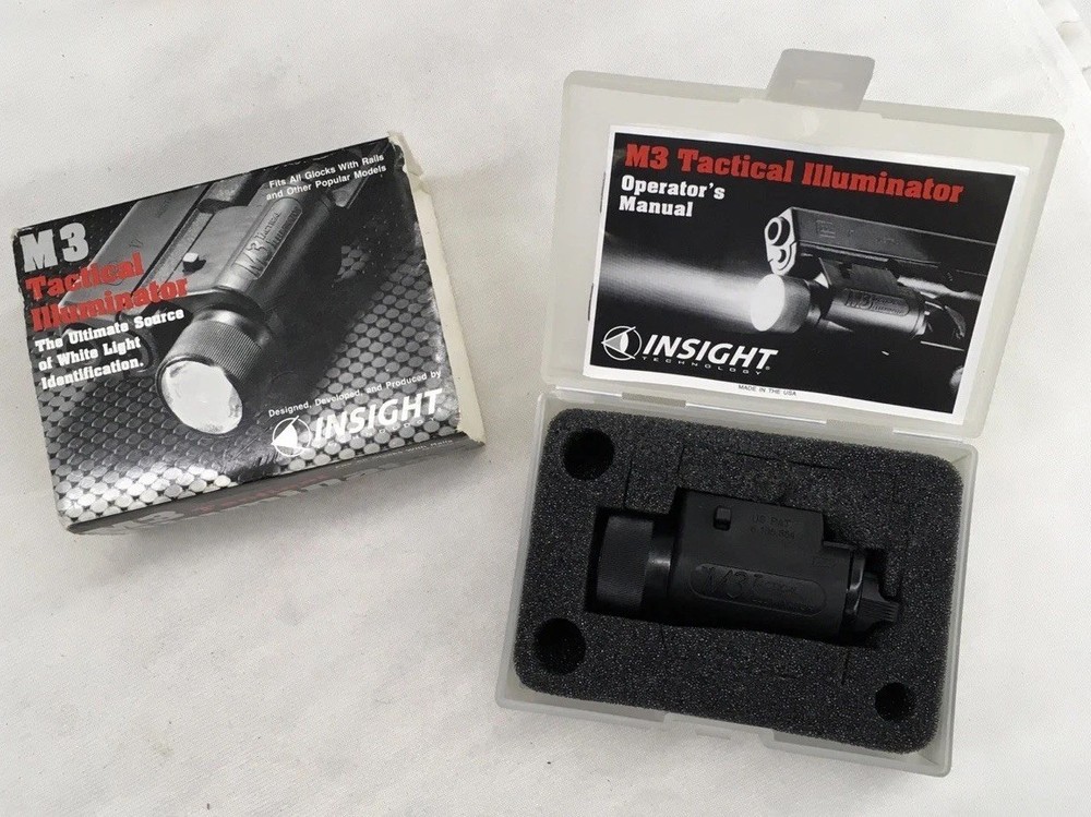 Vintage Insight Technologies M3 Tactical Illuminator Flashlight - NEW