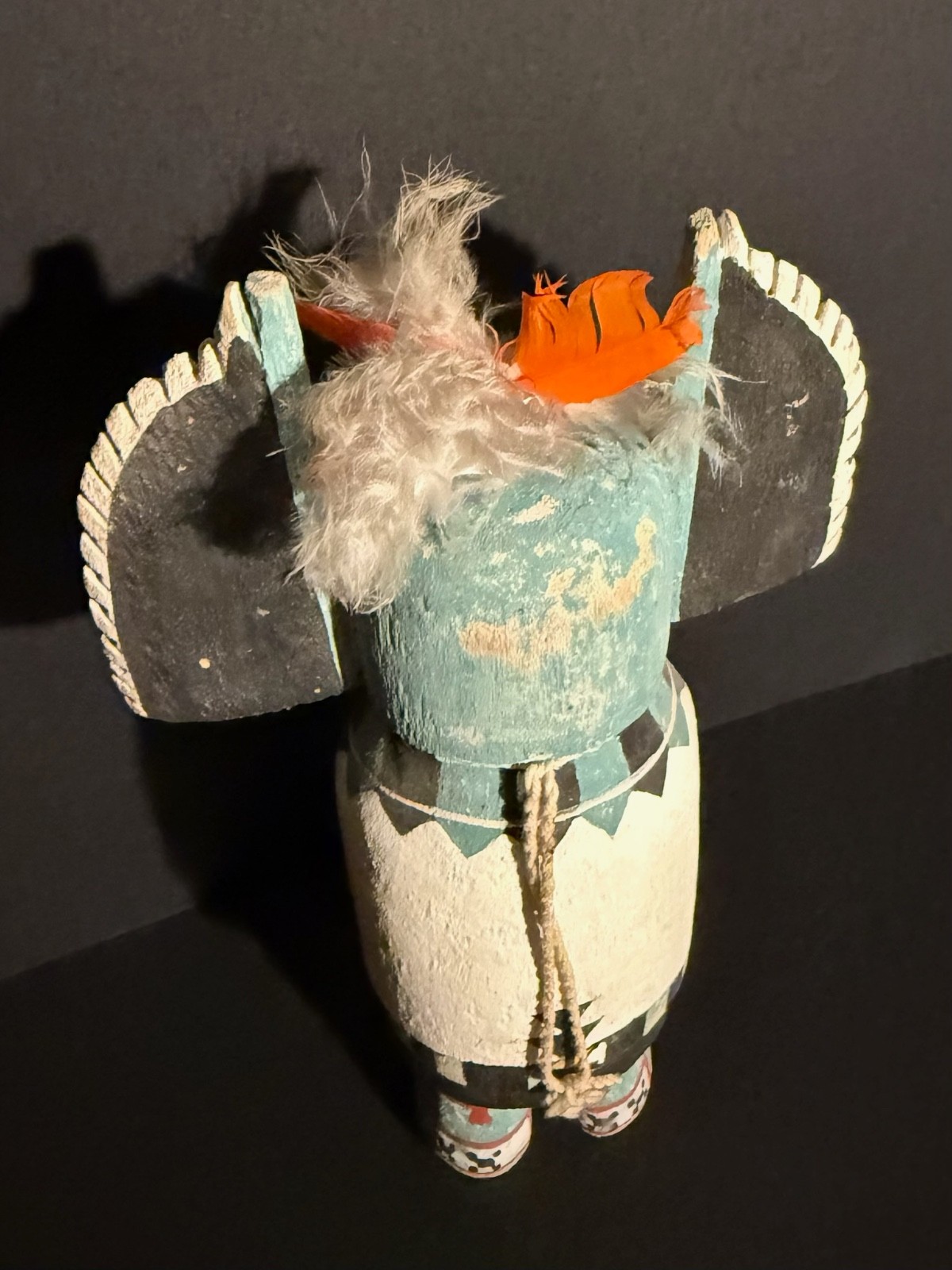 HOPI CROW MOTHER CARVED & PAINTED COTTONWOOD KACHINA DOLL, EXCELLENT CONDITION!