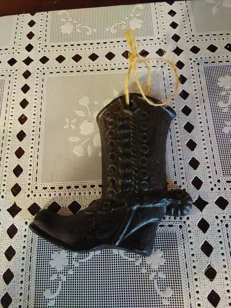 Small Cast Iron Western Boot