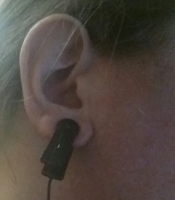 Ear Clip electrode (1 per package), 48" lead