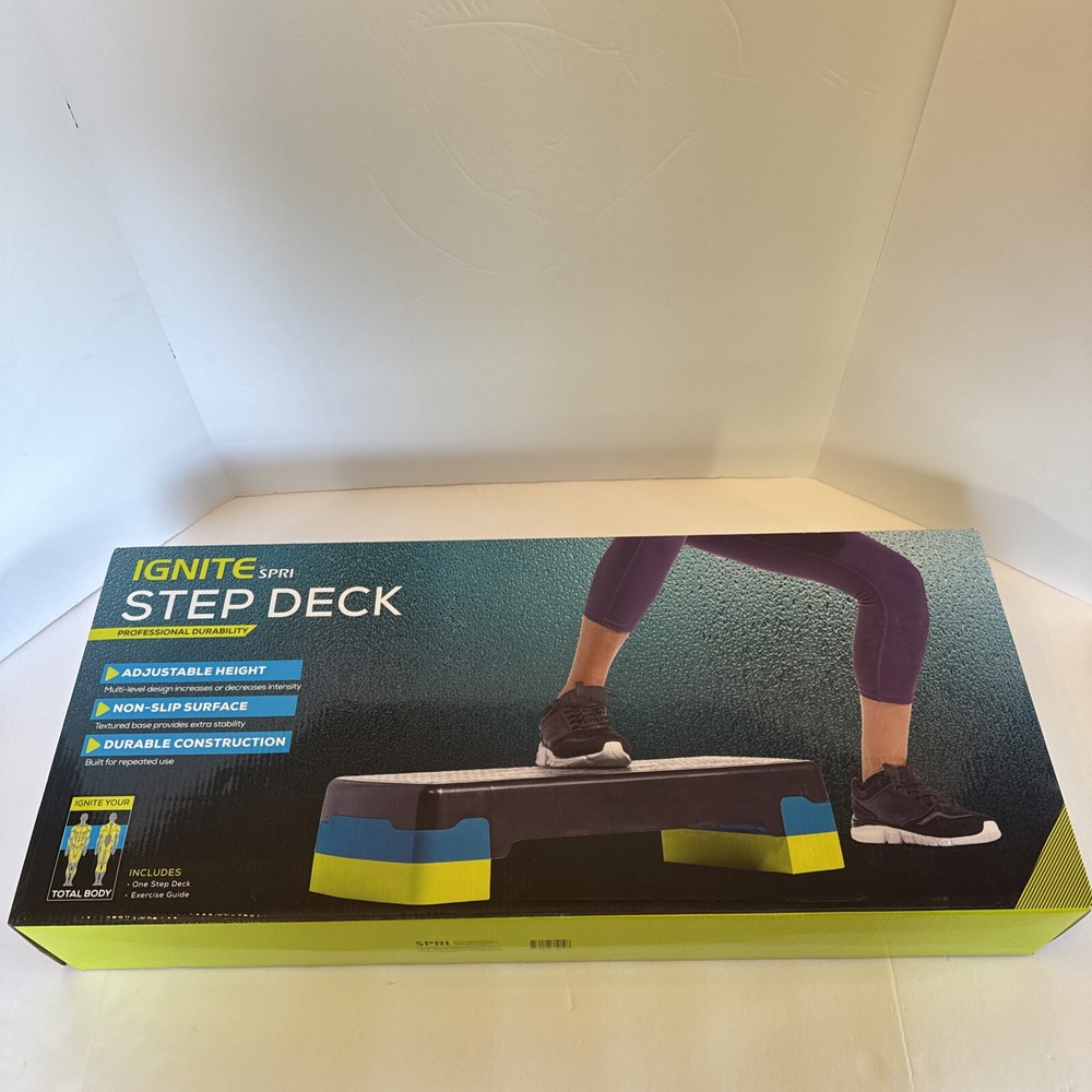 Ignite Exercise Step Deck Adjustable Height new in box