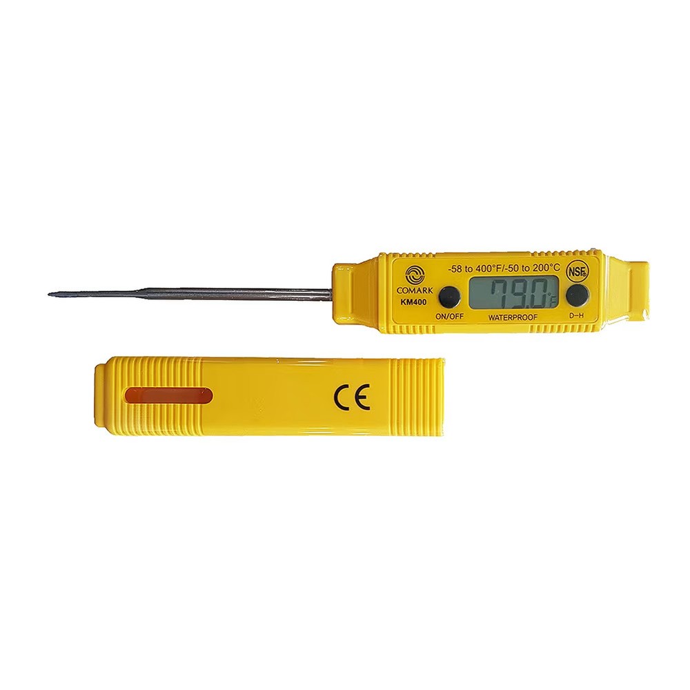 Comark KM400 Yellow Digital Pocket Thermometer