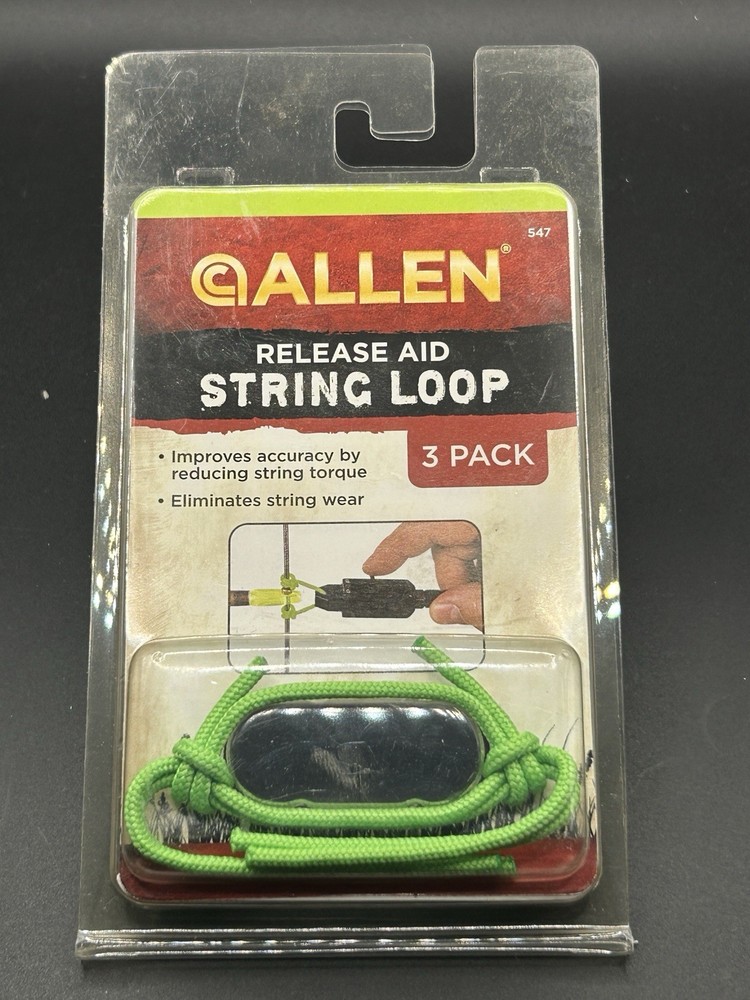 ALLEN Release Aid String Loop Green #547 Eliminates string wear Improve Accuracy