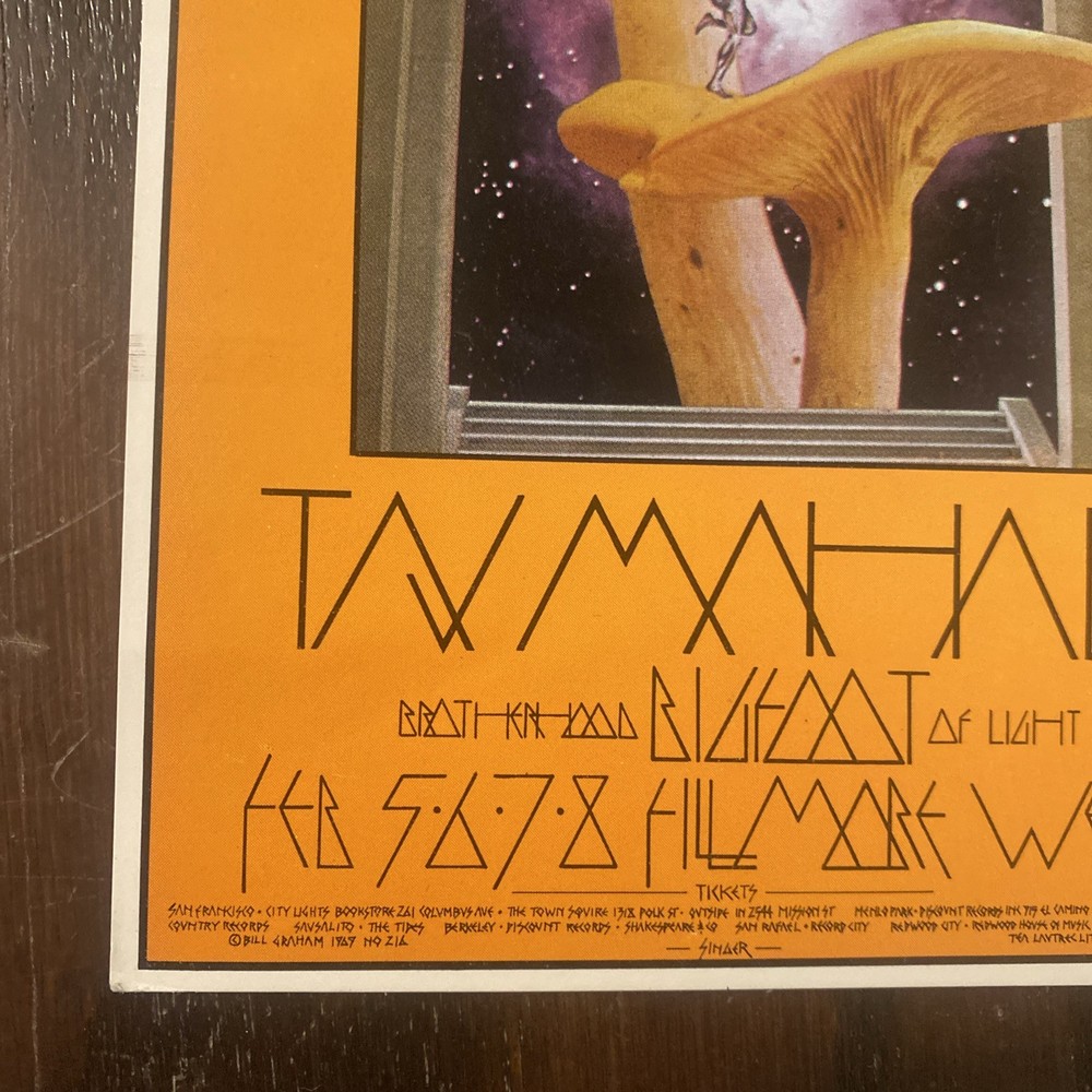 GRATEFUL DEAD STEVE MILLER FILLMORE Double Postcard Singer 1970 BG 214-216