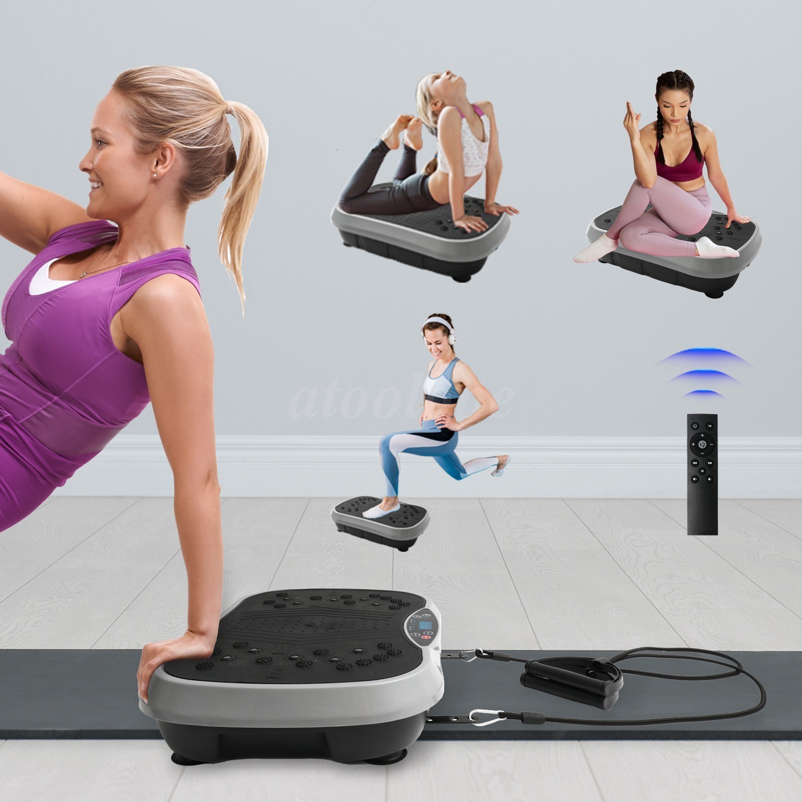 NEW Vibration Plate Exercise Machine Vibrate Platform Whole Body Workout Fitness