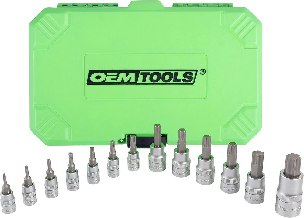 OEMTOOLS 22977 Torx Bit Set 13 Piece, Socket for One Size, Multi