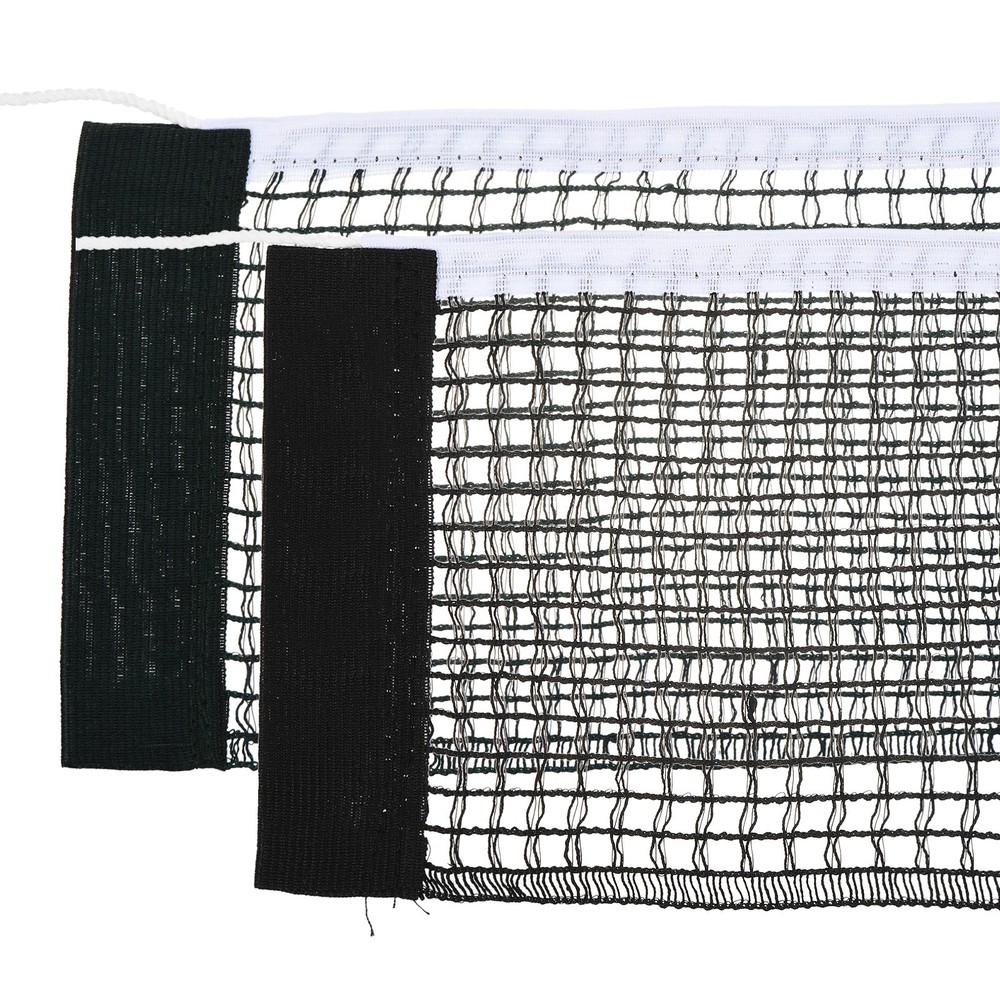Table Tennis Net Replacement Ping Pong Net String Tension PE, Black Green 2pcs
