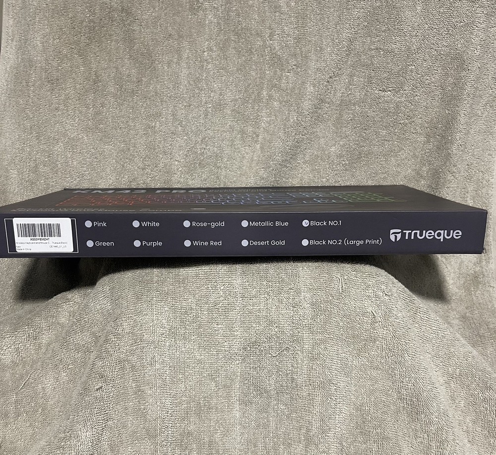 Trueque Wireless Keyboard and Mouse Combo, RGB Backlit