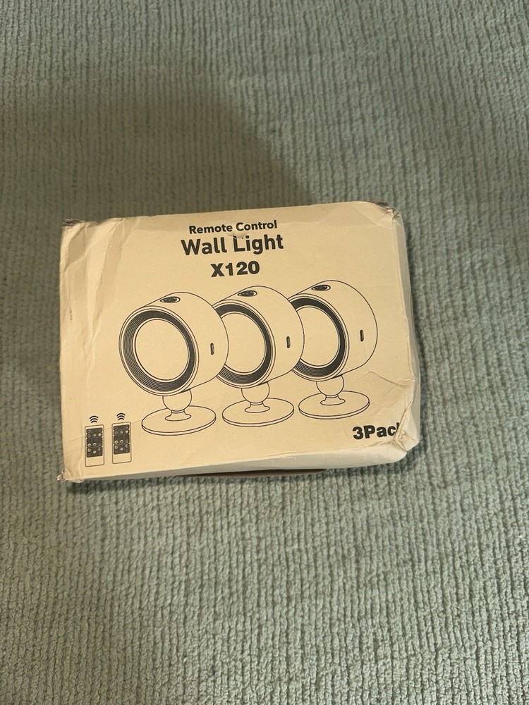 Remote Control Wall Light X120 3 Pack