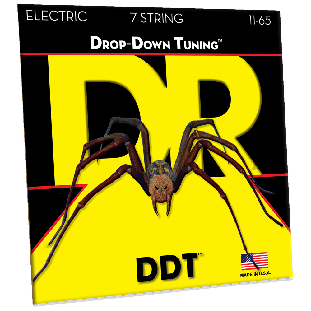 DR Strings DDT7-11 Drop-Down Tuning Electric 7-String Heavy 11-65