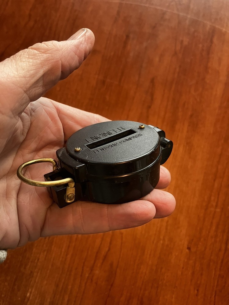 Engineer Lensatic Compass - Black - Great Shape.