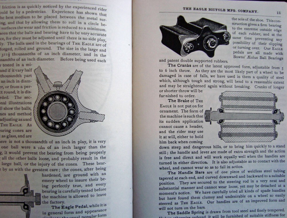 1890 EAGLE BICYCLE Manufacturing Co CATALOG of antique BIKES brochure
