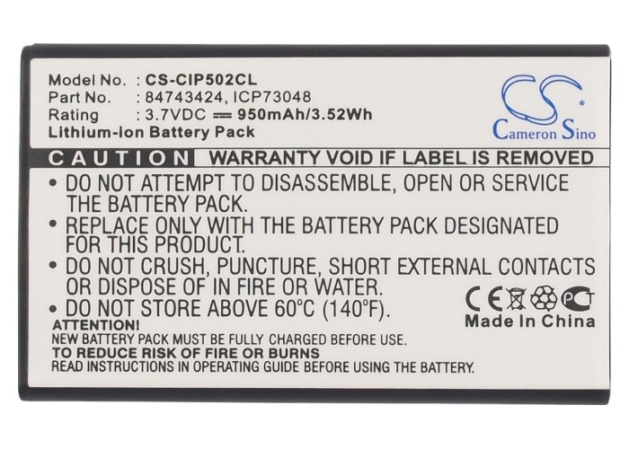 Battery for Tunstall Dect handset 7202,Dect handset 7202P,Dect handset 7212