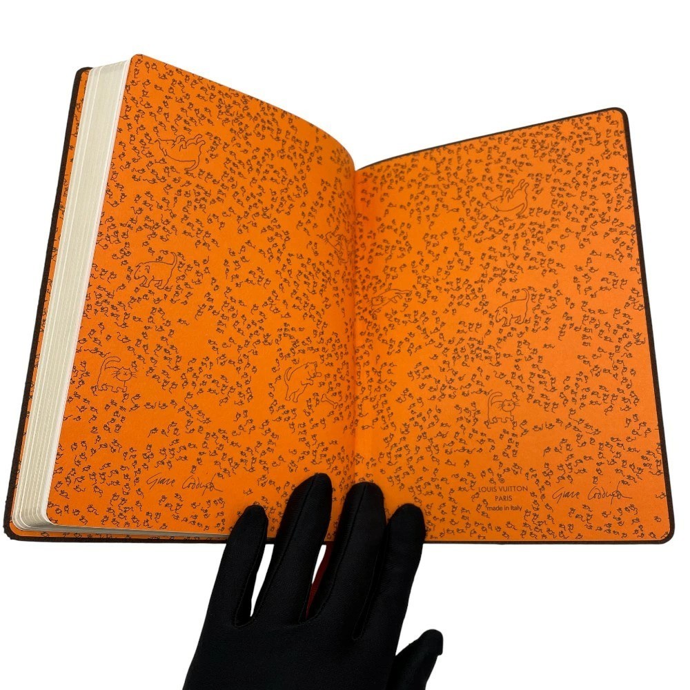 Auth Louis Vuitton Catogram Canvas Notebook GI0358
