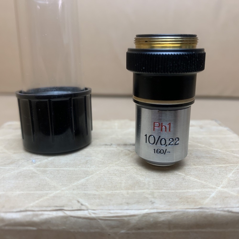 ZEISS 10/0,22 160/- Ph1 MICROSCOPE OBJECTIVE