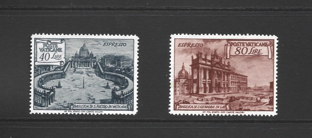 Vatican , 1949 basilica, E149 - 50, MNH.  ref 246