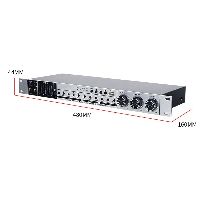 New Karaoke Pre-Effects KTV Professional Digital Audio Echo Effect Processor DSP