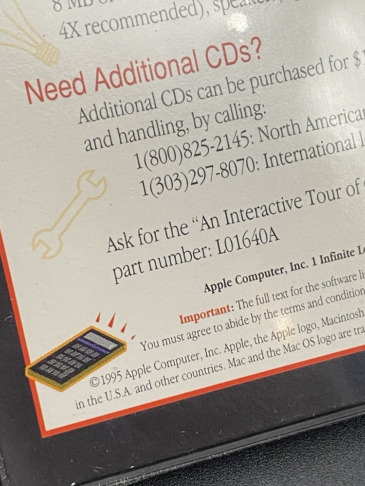 Vtg New 1995 Apple OpenDoc Interactive Tour Component Software CD MAC Windows