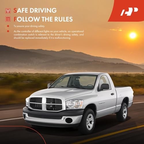 Turn Signal Windshield Wiper Multifunction Switch Compatible with Dodge Ram
