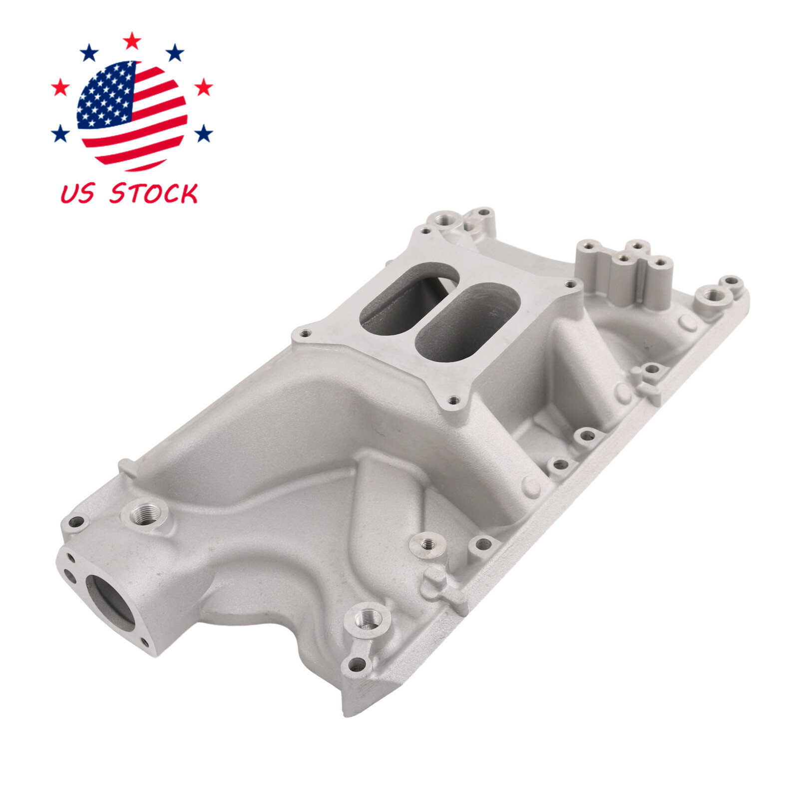 For Ford Small Block Windsor 351W V8 5.8L Aluminum Dual Plane Intake Manifold