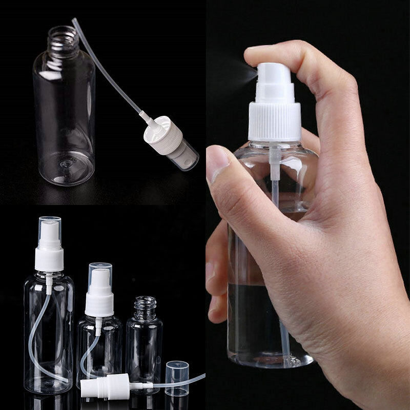 Travel Transparent Plastic Perfume Atomizer Empty Spray Bottle US