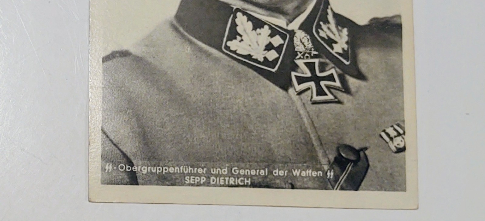 SS-Obergruppenführer General Sepp Dietrich Vintage WW II Postcard POSTMARK 1944