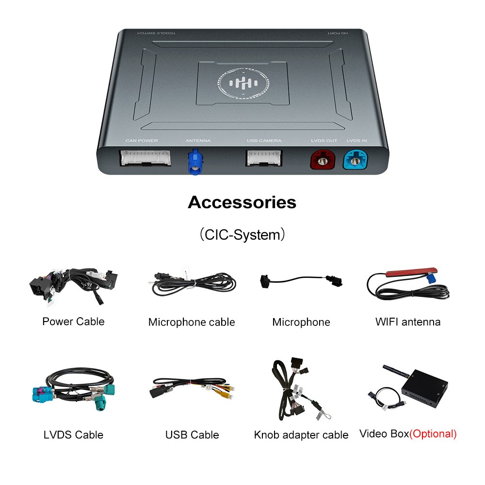 Wireless Apple CarPlay Android Auto Decoder Box For BMW CIC Multimedia Interface