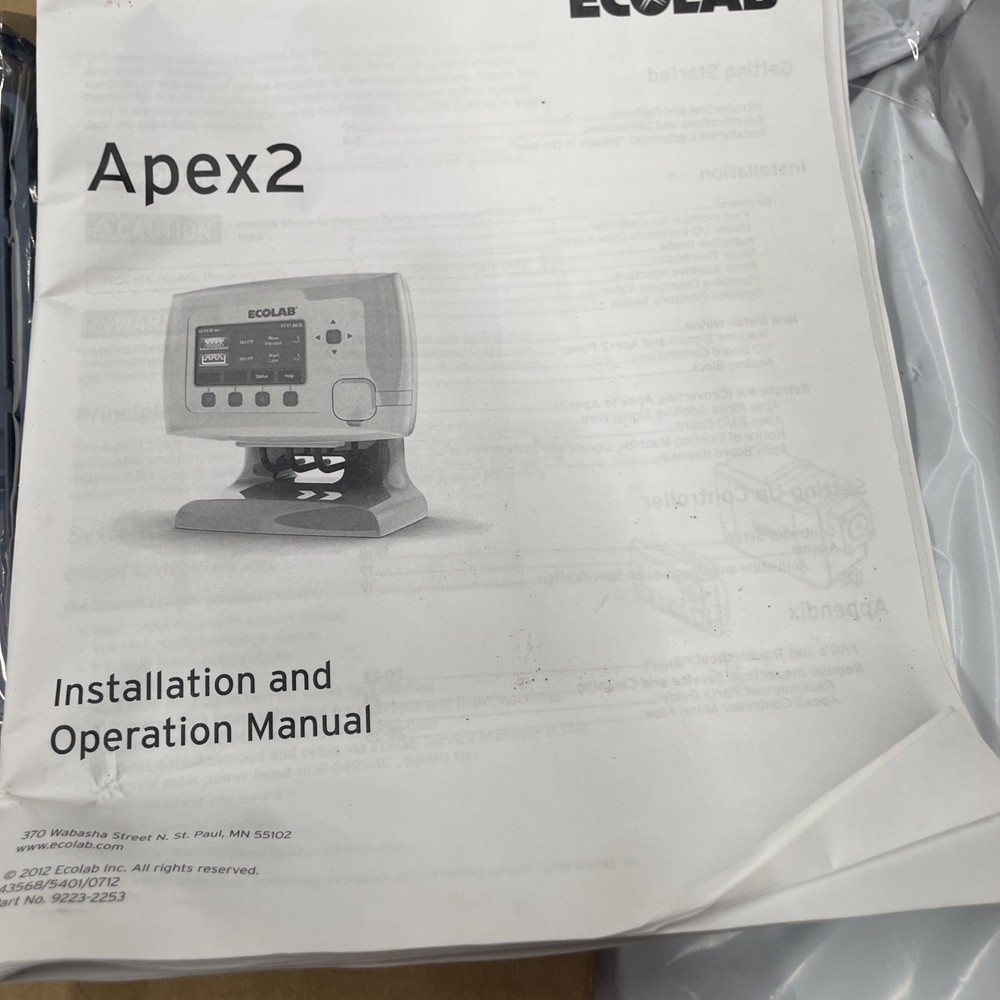 ECOLAB Apex 2 Conversion Kit 92231071 Complete New S43