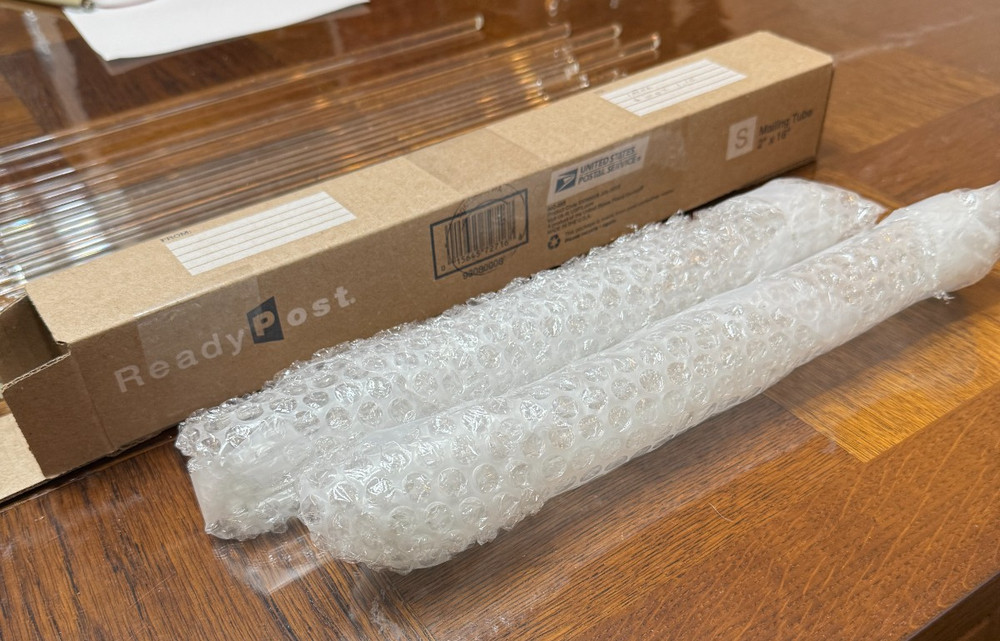 Clear Glass Rods, COE 33, 1.07 lb