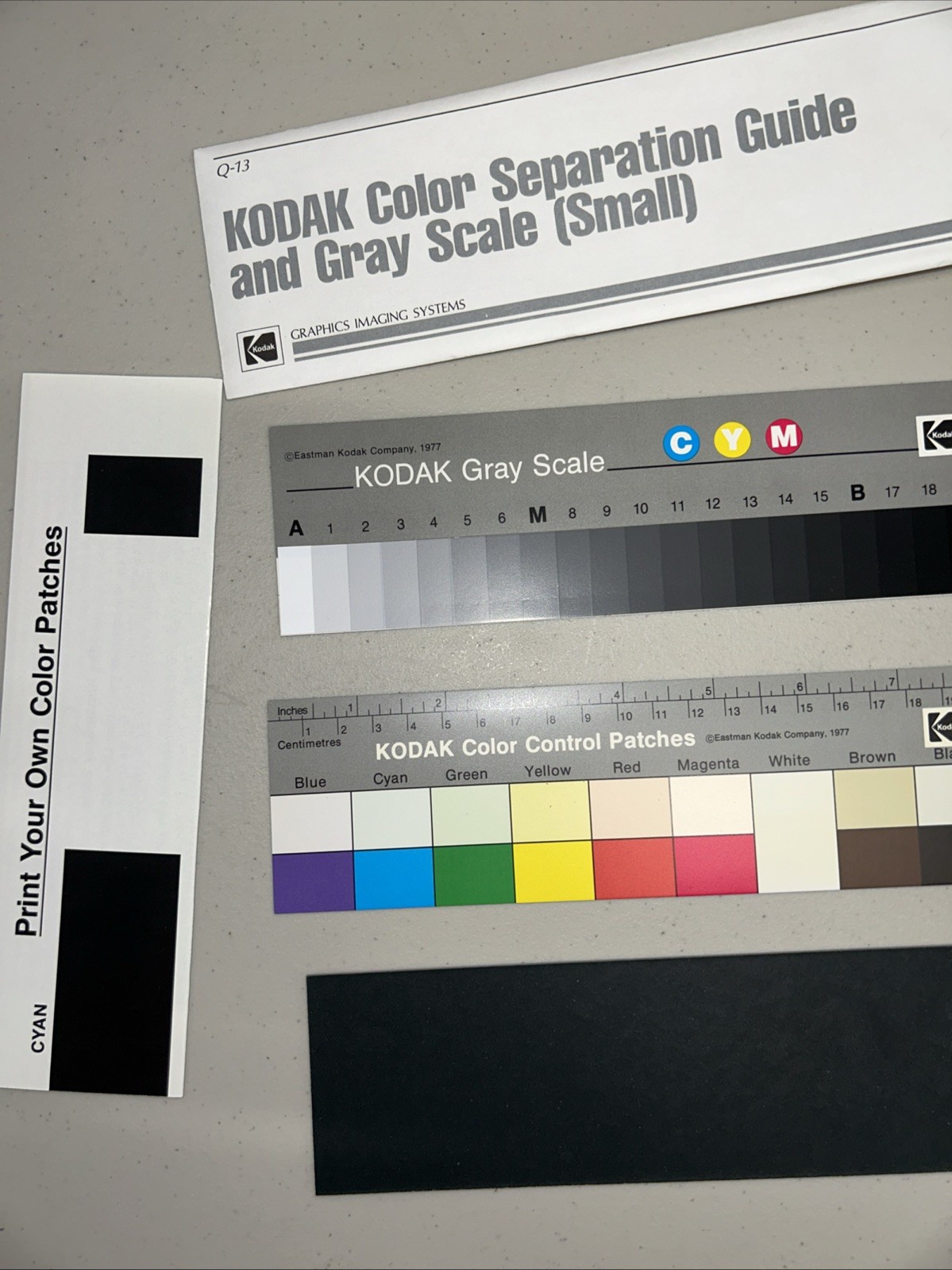 Kodak Color Separation Guide and Gray Scale Q-13, Small