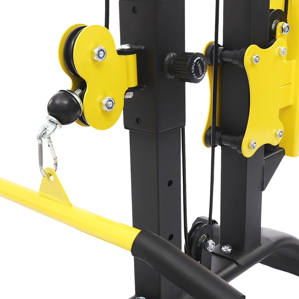 Pull Down Machine Multifunction Low Row Bar Cable Fitness Body Workout Gym