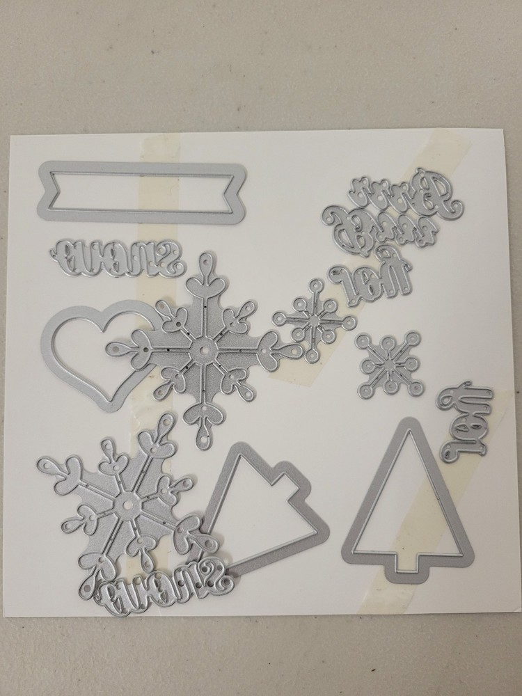 Sizzix Big Shot Stampin Up Snowflake Card Thinlits Die 135855