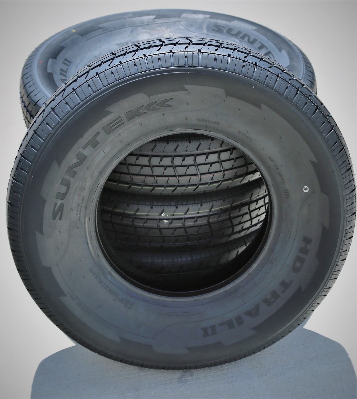 4 Tires Suntek HD Trail 2 Semi-Steel ST 235/80R16 Load F 12 Ply Trailer