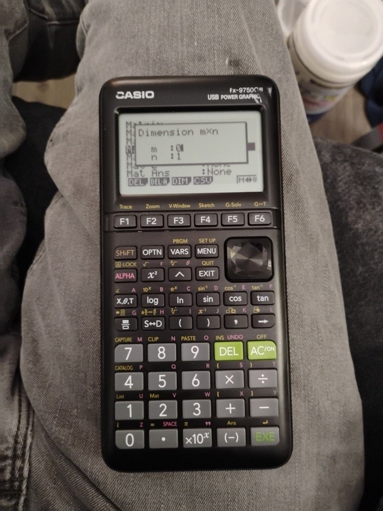 Casio FX-9750Glll Graphing Calculator, Natural Textbook Display, Black TESTED