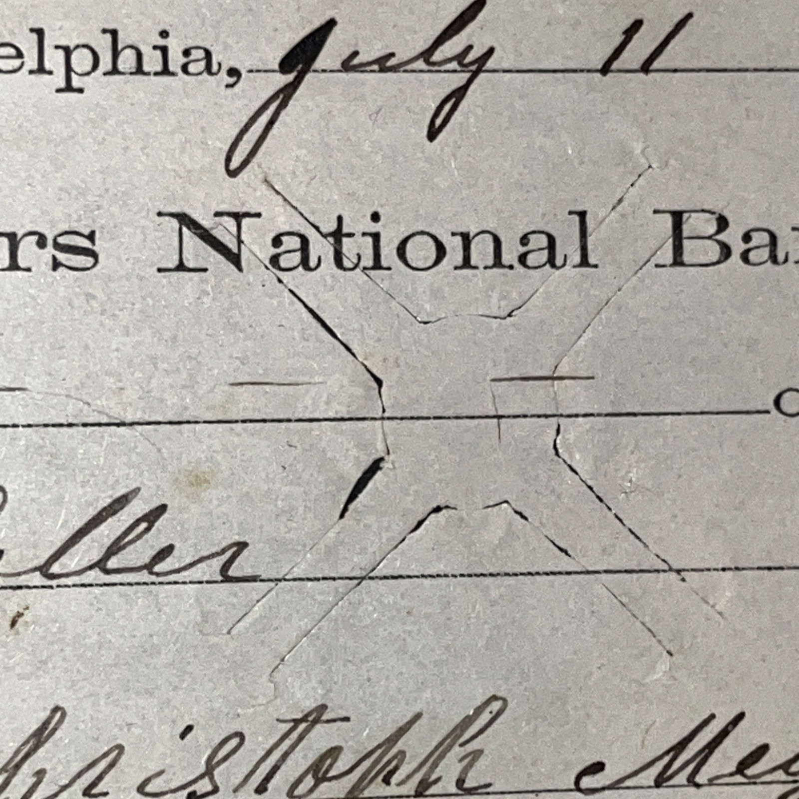 SET OF FIVE HISTORIC PHILADELPHIA REVENUE STAMPED CHECKS 1865-1873 US 2c STAMPS