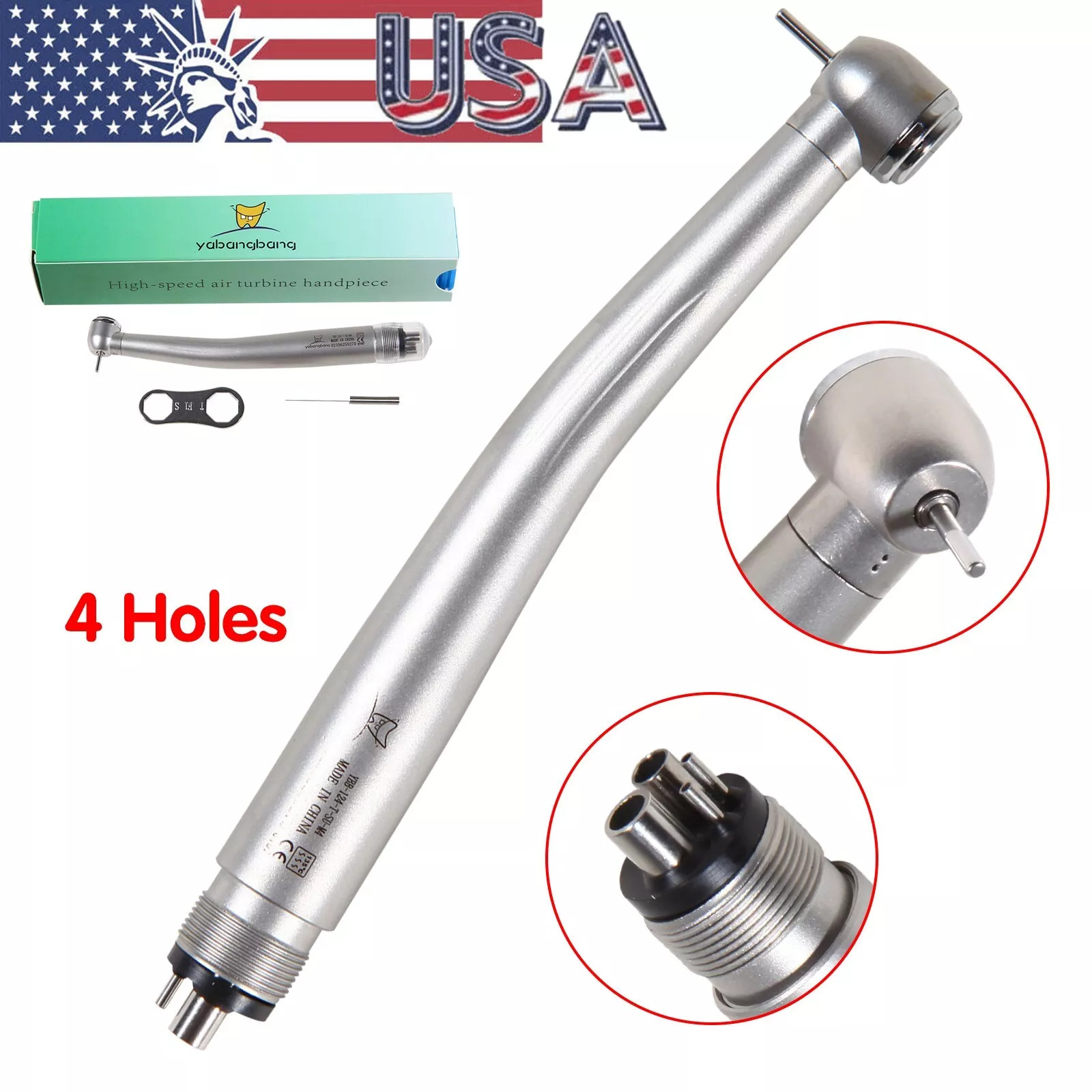 10*NSK Style PANA MAX Dental High Speed Turbine Handpiece Push Button 4Hole SALE