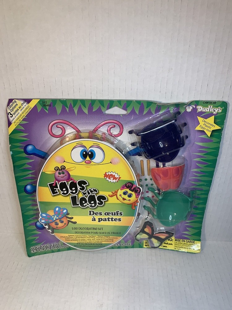 Dudley’s Eggs with Legs Easter Decorating Accessories Kit HTF!!