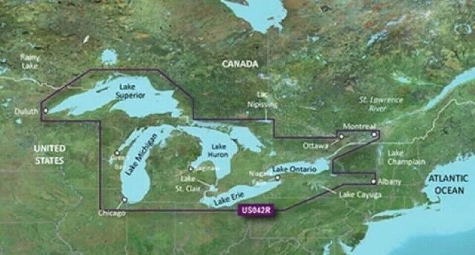 VUS042R Bluechart G2 HD Vision Map for listed compatibles..