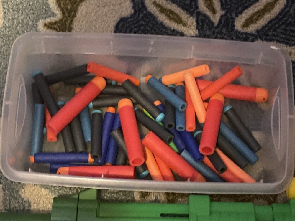 Nerf Gun Collection with Darts And Magazines Also Includes Scope