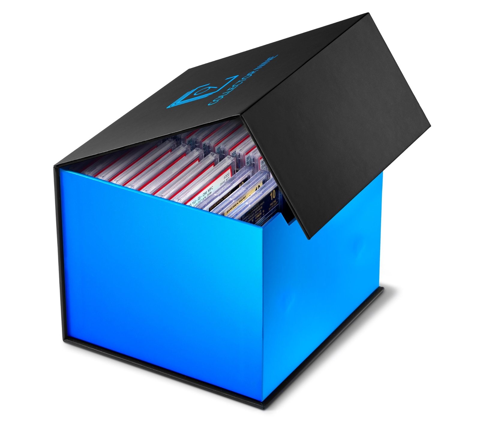 PSA-BGS-CGC Storage Case w/ Slots Option | Flip Graded Card Slab Box Holder Nine