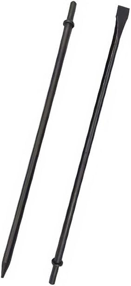 Pneumatic Cold Chisel Set - 4 Pack for Concrete & Tile, 14" & 17" Long